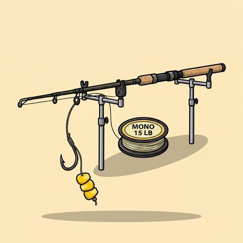 YOTO ready tied carp hair rigs, 24 pcs