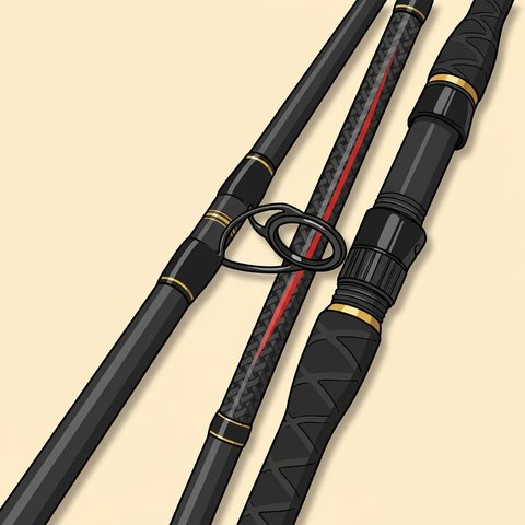 Fiblink 2 piece surf spinning rod