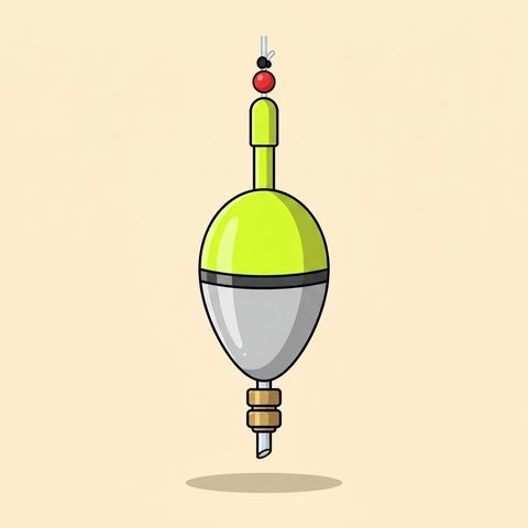 Weighted slip bobbers, 2 inch